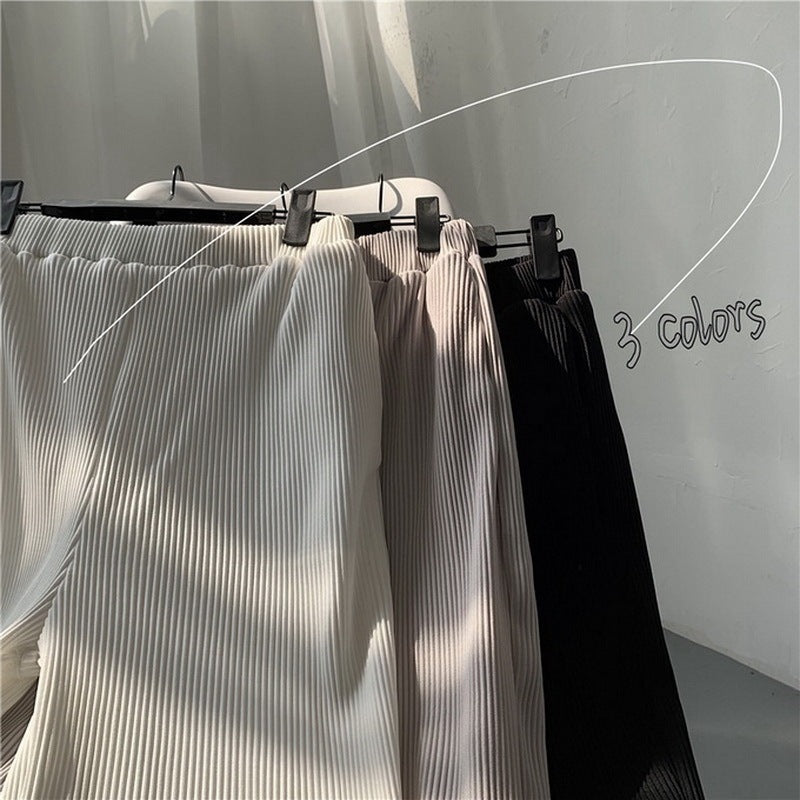 Mens Loose Pleated Fashion Comfort Pants