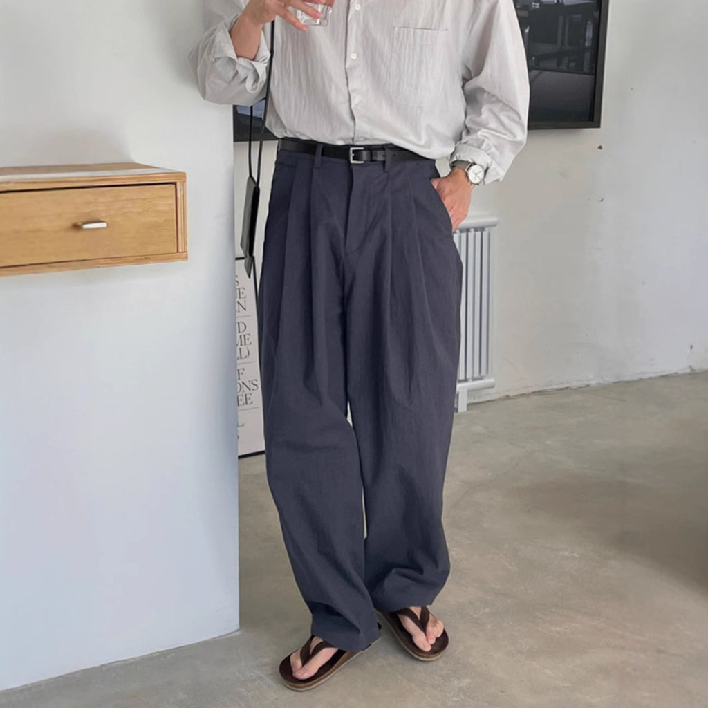 Wide-leg Suit Pants Men's Mopping Casual Pants