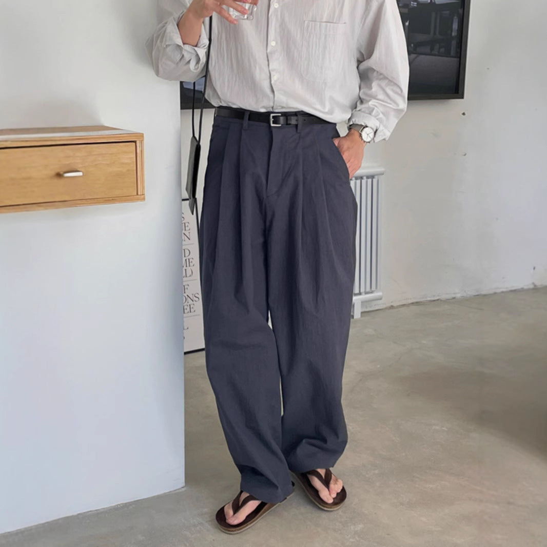 Wide-leg Suit Pants Men's Mopping Casual Pants